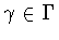 $\gamma\in\Gamma$