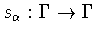 $s_\alpha:\Gamma\to\Gamma$