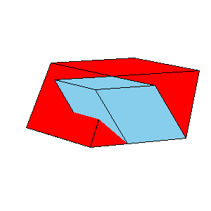 Dissecting a Rectangular Solid into an Acute Golden Rhombohedron and Half a  Bilinski Dodecahedron - Wolfram Demonstrations Project