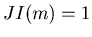 $ JI(m) = 1$