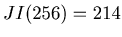 $ JI(256) = 214$