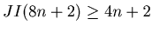 $ JI(8n + 2) \geq 4n + 2$