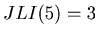 $ JLI(5) = 3$