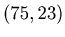 $ (75,23)$