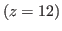 $ (z=12)$